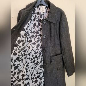 Tulle Anthropologie Wool Peacoat Large - Never worn!